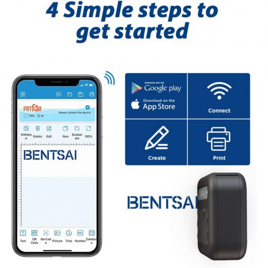 Bentsai Mini inkjet Siyah Tarih Kodlama Makinası