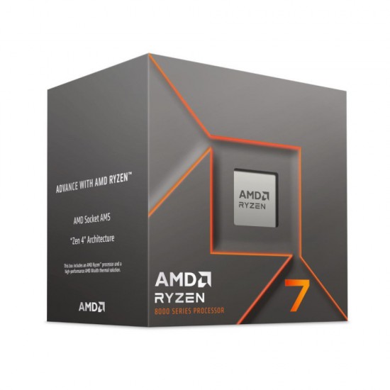 AMD RYZEN 7 8700F 4.1GHz 16MB AM5 BOX (65W) NOVGA +RYZEN AI