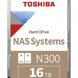 TOSHIBA N300 16 TB 7200RPM 512MB SATA3 180TB/Y NAS (HDWG31GUZSVA)