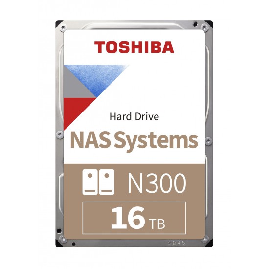 TOSHIBA N300 16 TB 7200RPM 512MB SATA3 180TB/Y NAS (HDWG31GUZSVA)