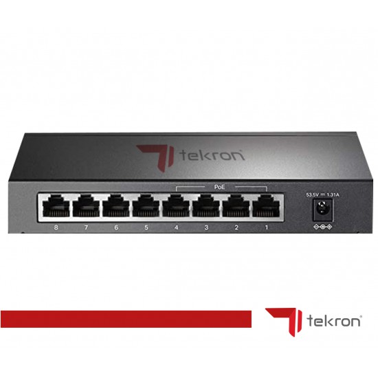 TEKRON 8 PORT GIGABIT SWITCH 10/100/1000