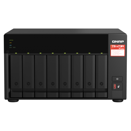 QNAP TS-873A-8G 8GB 8 SLOT 2x2.5GBE PORT USB3.2 NAS DEPOLAMA UNITESI