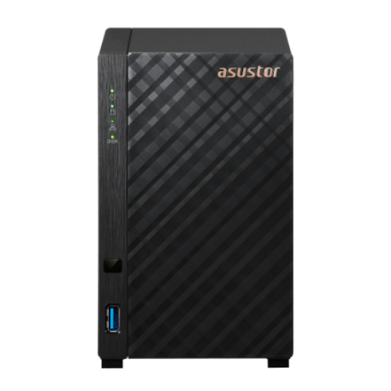 ASUSTOR AS1102TL 2 SLOT TOWER NAS REALTEK 1.7GHz QUAD 1GB DDR4 1GBE