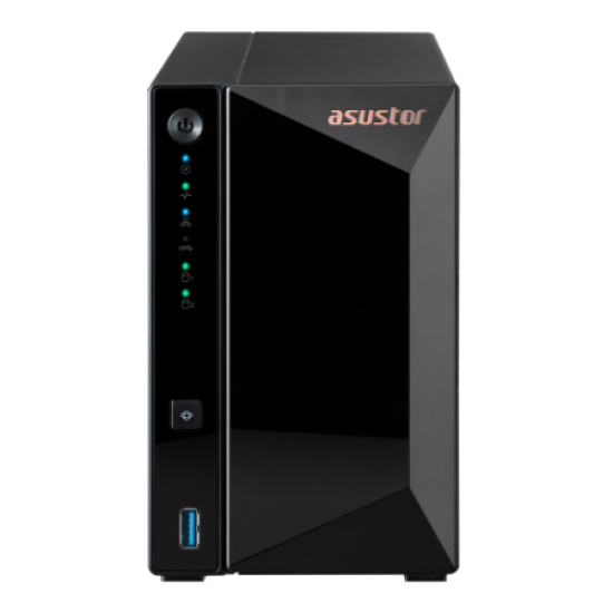 ASUSTOR AS3302T V2 2 SLOT TOWER NAS 1.4 QUAD GHz 2GB DDR4 2.5GBE