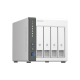 QNAP TS-433-4G 4GB 4 SLOT 1x2.5GBE PORT USB3.2 NAS DEPOLAMA UNITESI