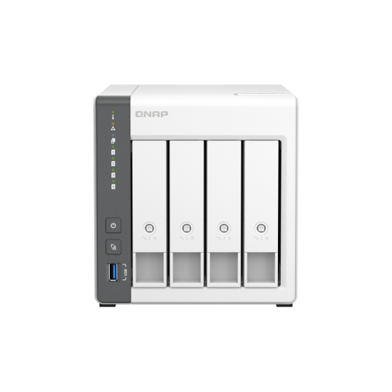 QNAP TS-433-4G 4GB 4 SLOT 1x2.5GBE PORT USB3.2 NAS DEPOLAMA UNITESI