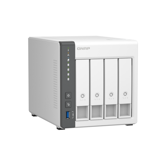 QNAP TS-433-4G 4GB 4 SLOT 1x2.5GBE PORT USB3.2 NAS DEPOLAMA UNITESI