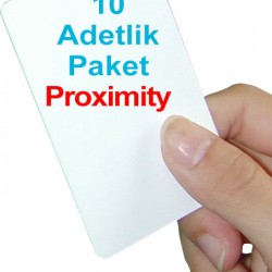 10 adet 1.Sınıf Proximity Kart (Seri numara baskılı)