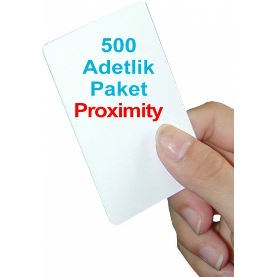 500 adet 1.Sınıf Proximity Kart (Seri numara baskılı )