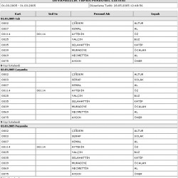 Perkotek Personel Takip Programı