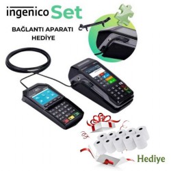 İngenico Move 5000 F Yeni Nesil Pos Yazarkasa + Pinpad Desk 1600 10 Rulo Hediye