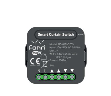 FONRİ WF3-EL3-0201-11 Akıllı Perde/Panjur Anahtarı CP03 - görsel 2