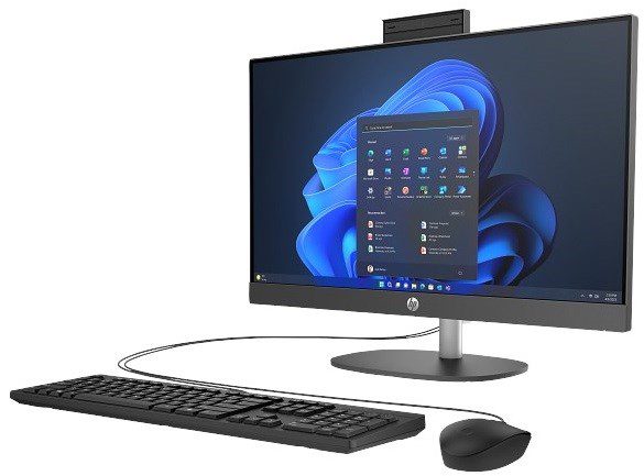 HP ProOne 240 G10 D36C6ET Ultra 7-155U 16GB 512GB 23.8" Dos Siyah - görsel 2