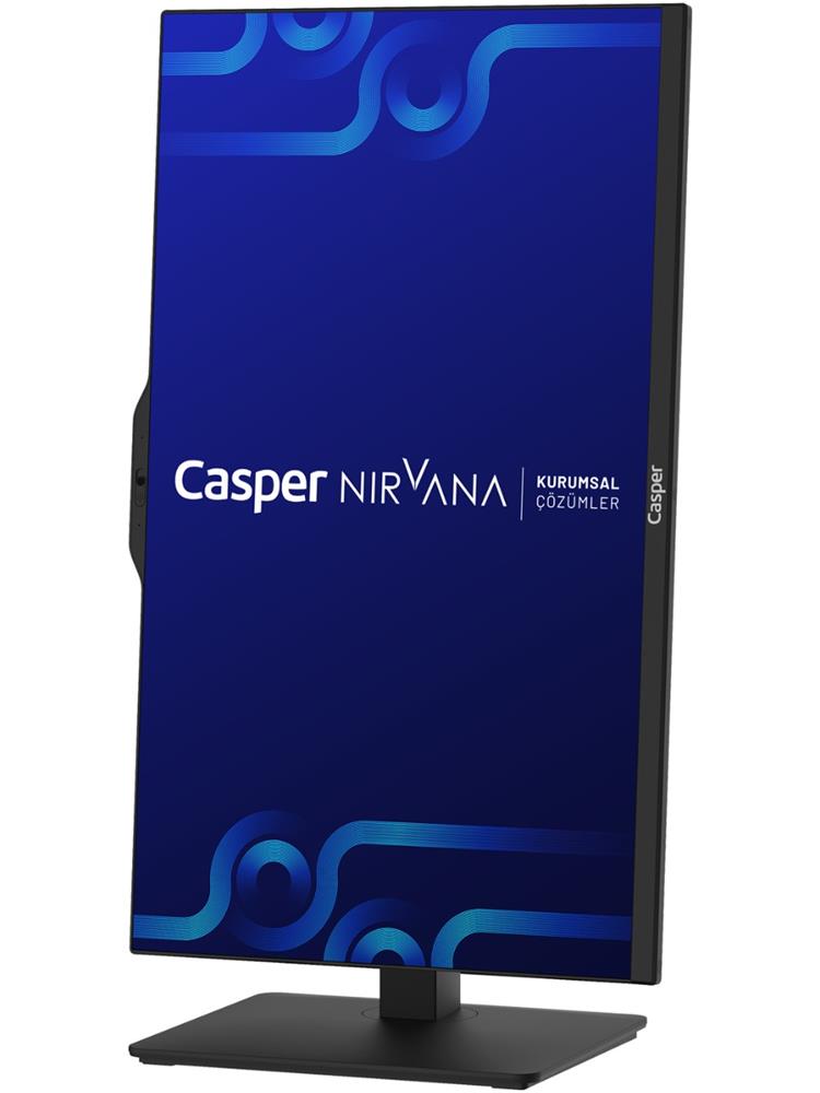 Casper Nirvana A90.1342-BE00A-V-S-K Siyah i5-13420H 16GB RAM 500GB NVME 23.8" Pivot W11H All In One