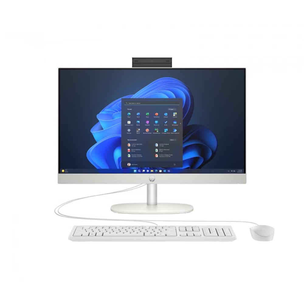 HP ProOne 240 G10 D36TSRF Ultra 5 125U 32GB 512GB SSD 23.8 FHD Beyaz FreeDOS AIO Bilgisayar - görsel 2