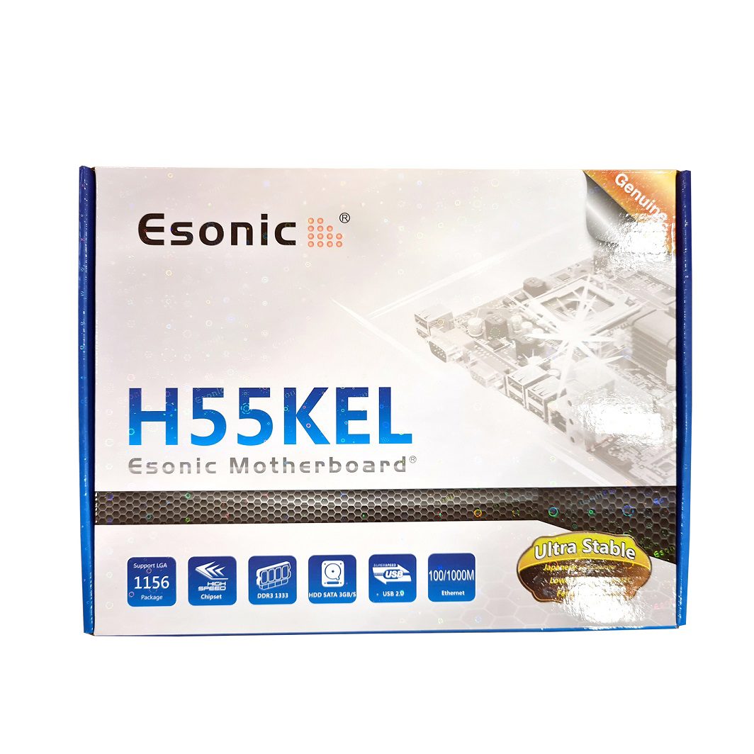 Esonic H55KEL4 DDR3 Hdmı Vga SATA2 1156P Bulk - görsel 2