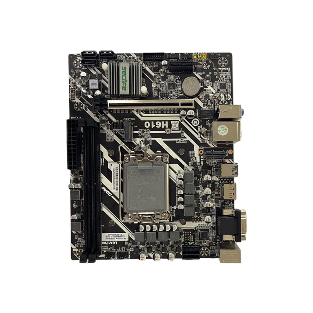 Seclife H610DA Intel LGA1700 DDR4 MATX 1700p Anakart - görsel 5