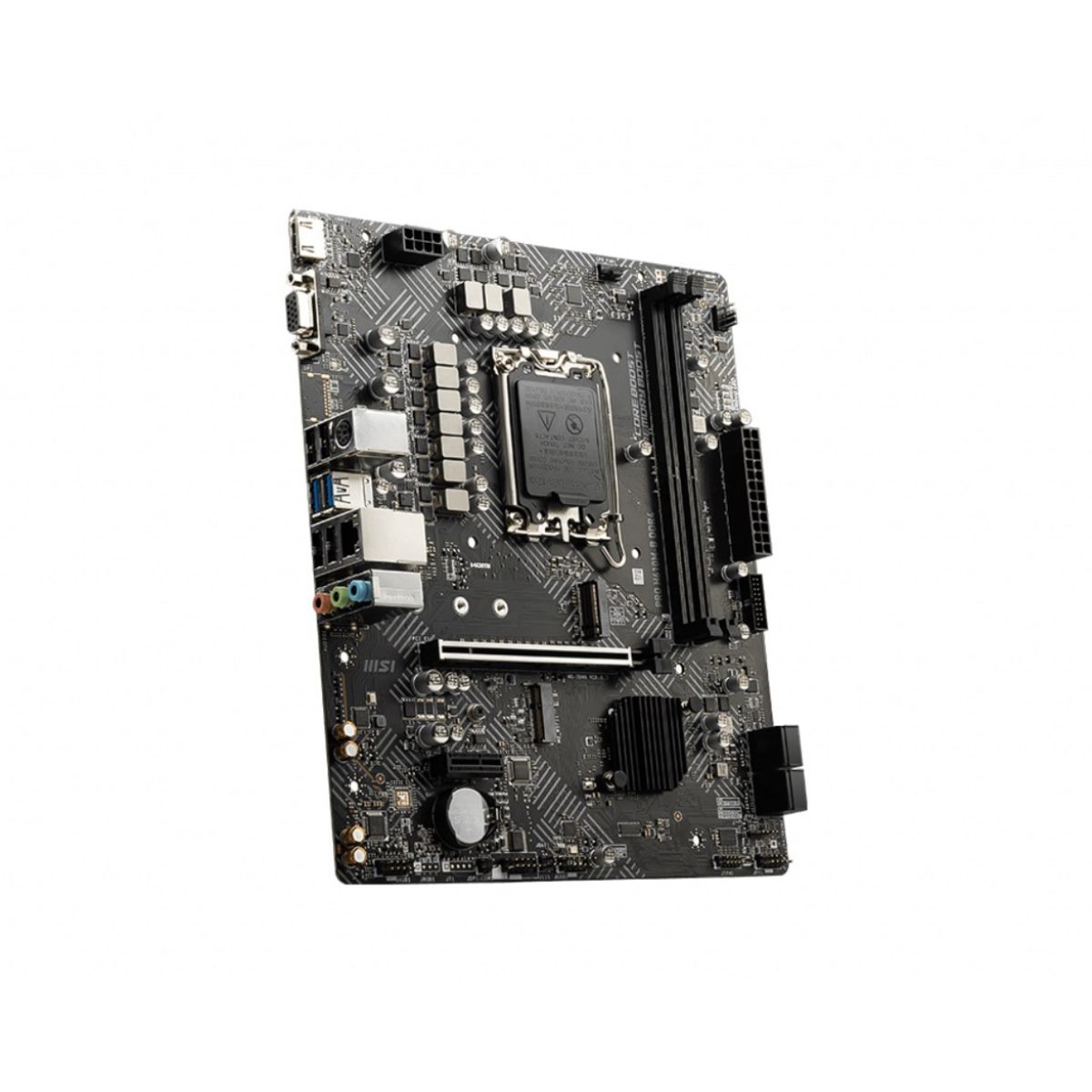 MSI Pro H610M-E Soket 1700 DDR4 3200(OC) HDMI VGA M.2 USB3.2 1x 1G LAN mATX - görsel 2