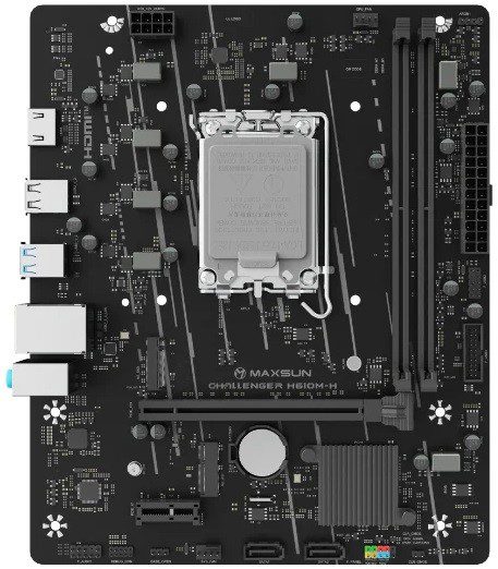 Maxsun Challenger H610M-H LGA1700 DDR4 3200Mhz M.2 HDMI mAtx Intel Anakart - görsel 2