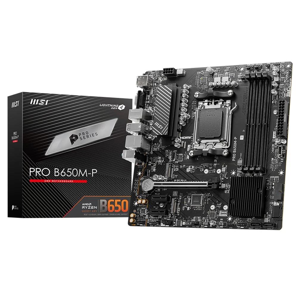 Msı Pro B650M-P 7200MHz (OC) DDR5 Soket AM5 M.2 HDMI DP VGA mATX Anakart - görsel 2