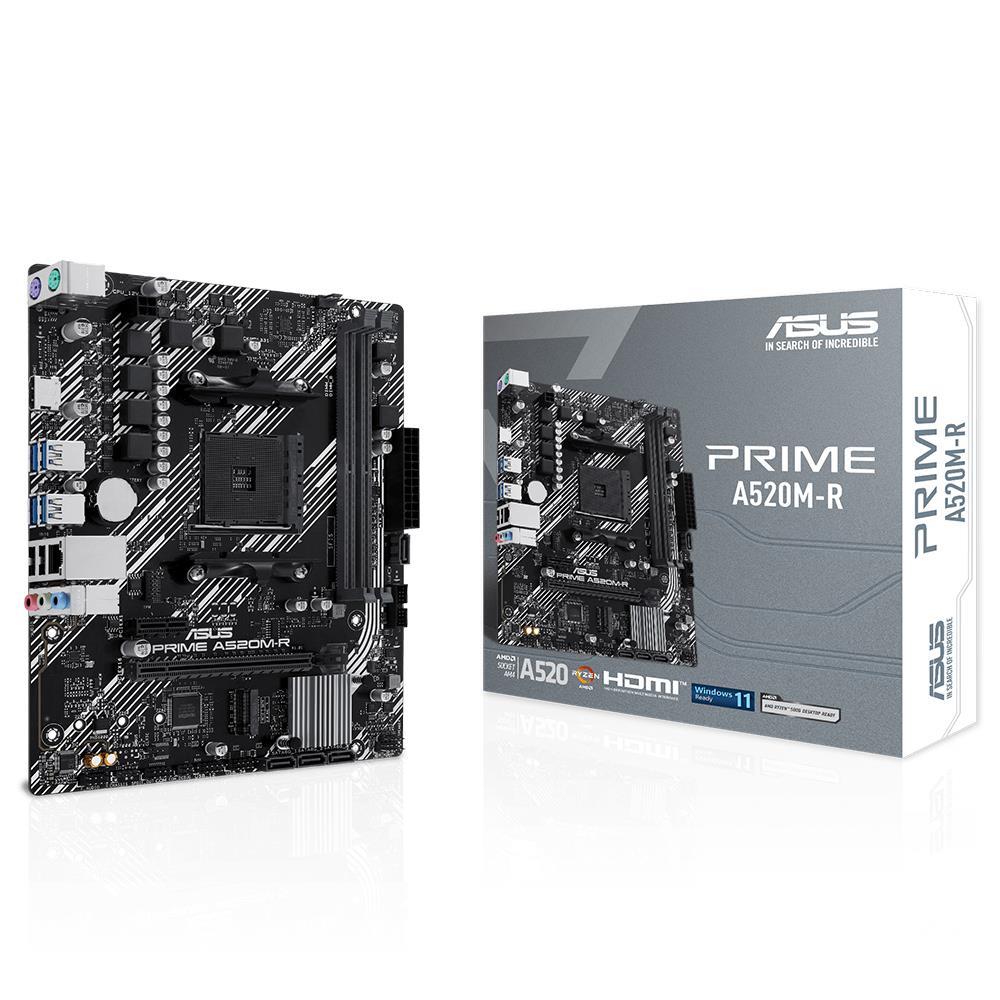Asus PRIME A520M-R 5100Mhz OC DDR4 Soket AM4 M.2 HDMI mATX Anakart - görsel 2
