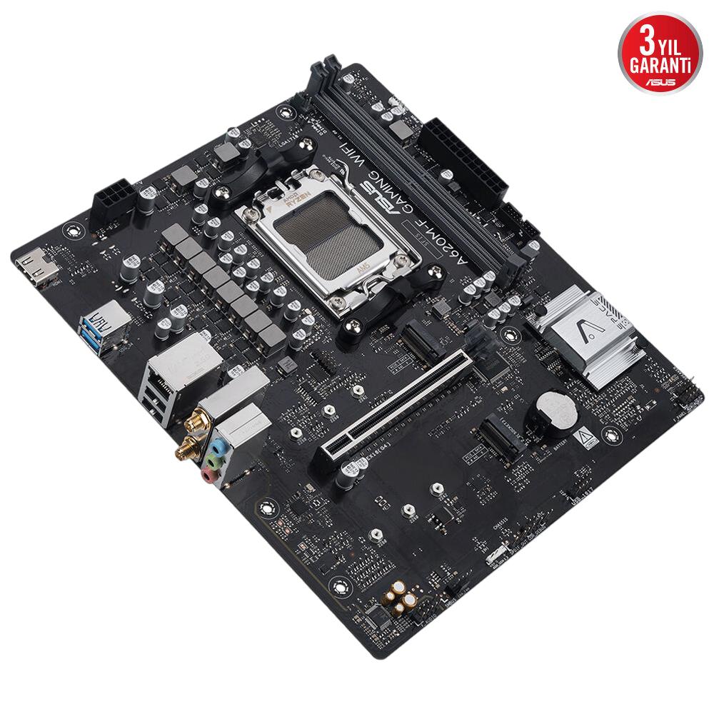 Asus Prime A620M-F GAMING WIFI 8000MHz DDR5 Soket AM5 M.2 HDMI mATX Anakart