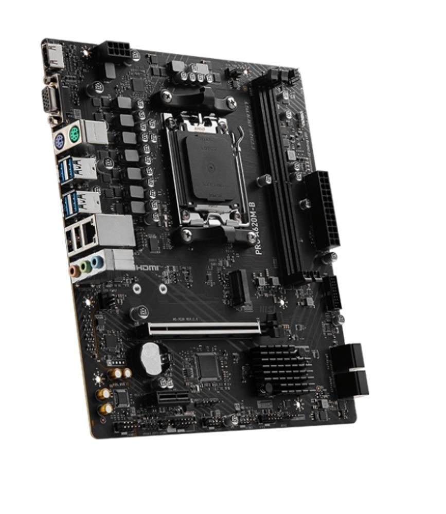 Msı Pro A620M-B AMD A620 AM5 Soket DDR5 6800(OC)MHz mATX Anakart