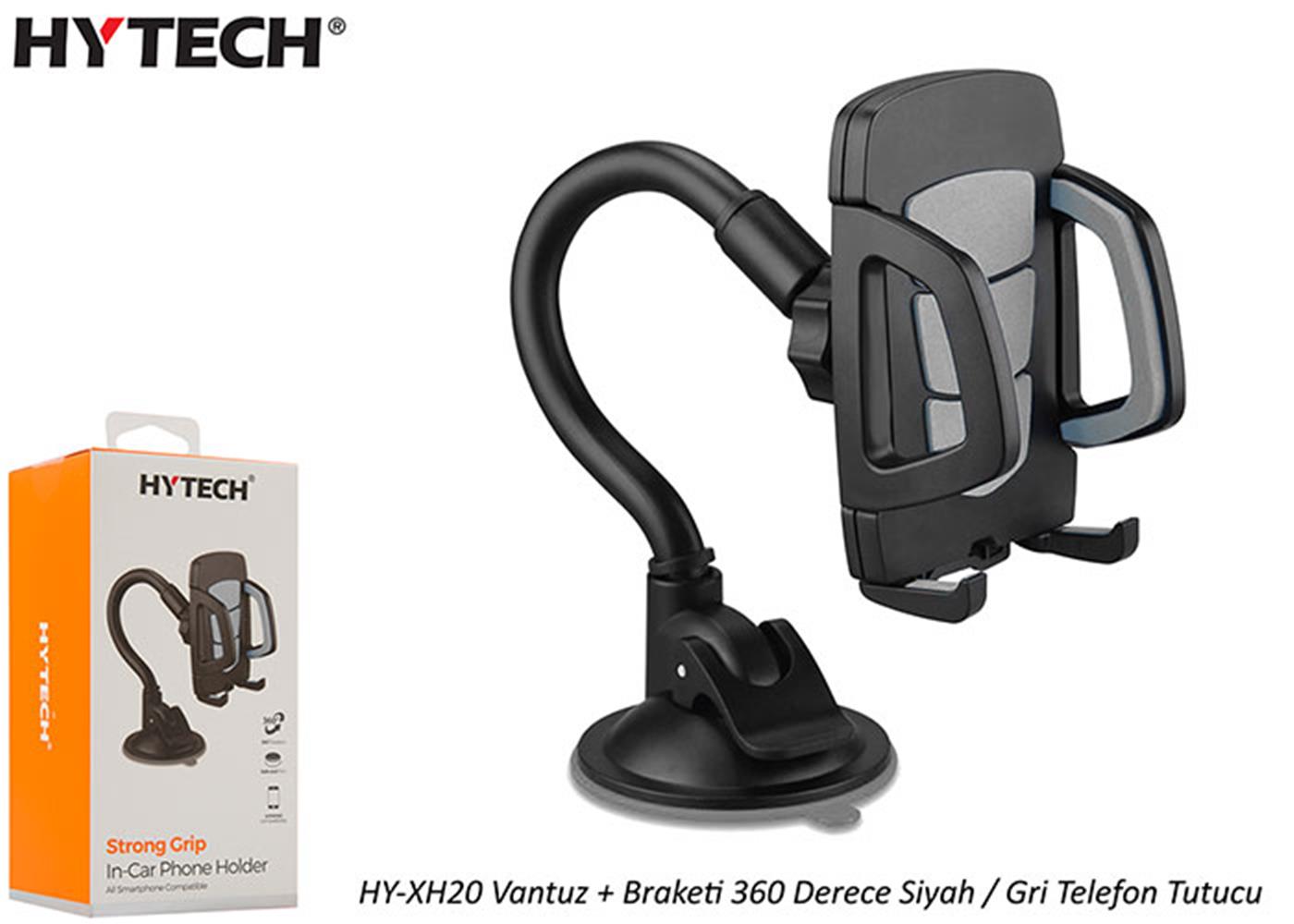 Hytech HY-XH20 Vantuz + Braketi 360 Derece Siyah-Mavi Telefon Tutucu - görsel 2