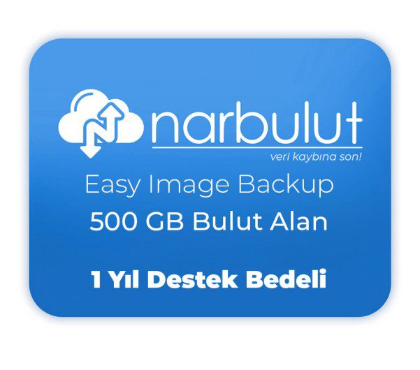 NARBULUT Easy Image Backup 500GB Bulut Alan +1 Yıl destek