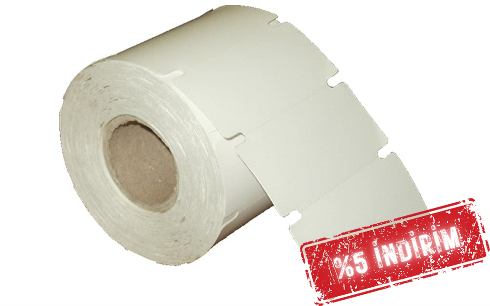 Termal Karton Etiket 38mm X 80mm 1 li Gapli