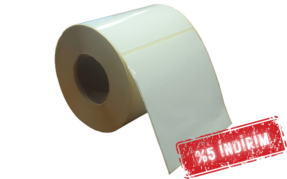 Vellum Etiket 100mm X 100mm 1li Wax Ribon gerekir