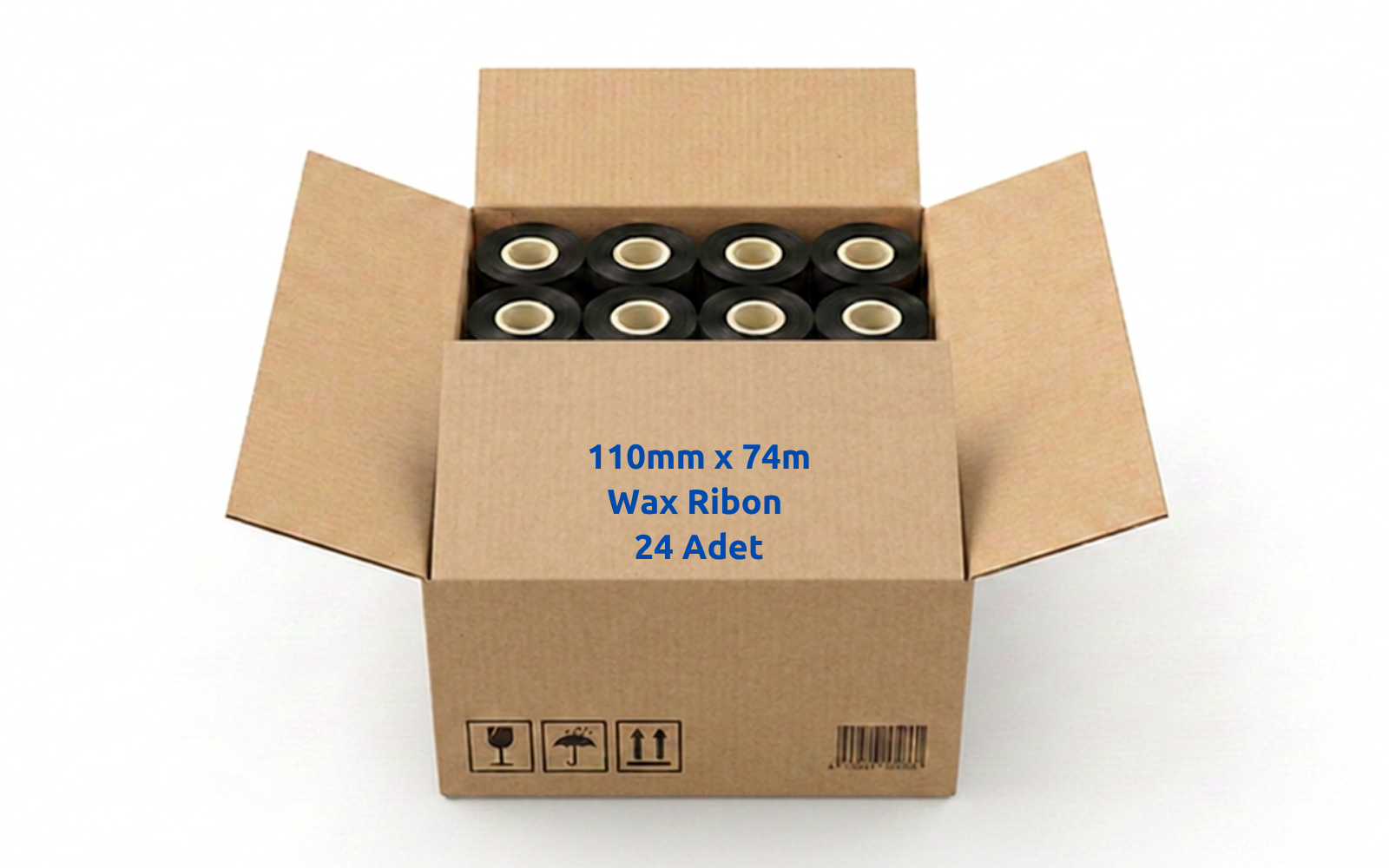 Ribon Wax 110mm X 74m out A410 24 lü KOLİ - görsel 2