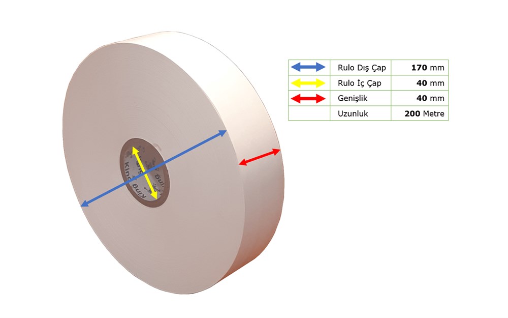 40mm X 200m Hafif Yıkama Kumaşı - görsel 3