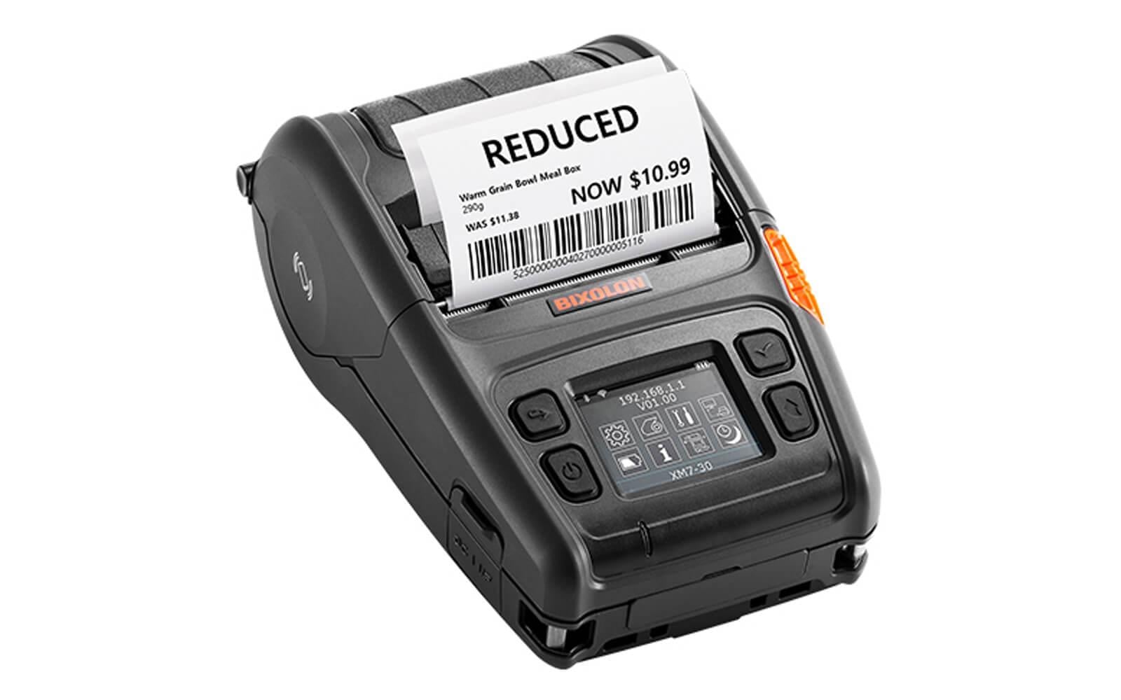 Bixolon XM7-30iWK Taşınabilir Barkod Yazıcı Bluetooth,Wifi Bağlantılı Linerless - küçük görsel 1