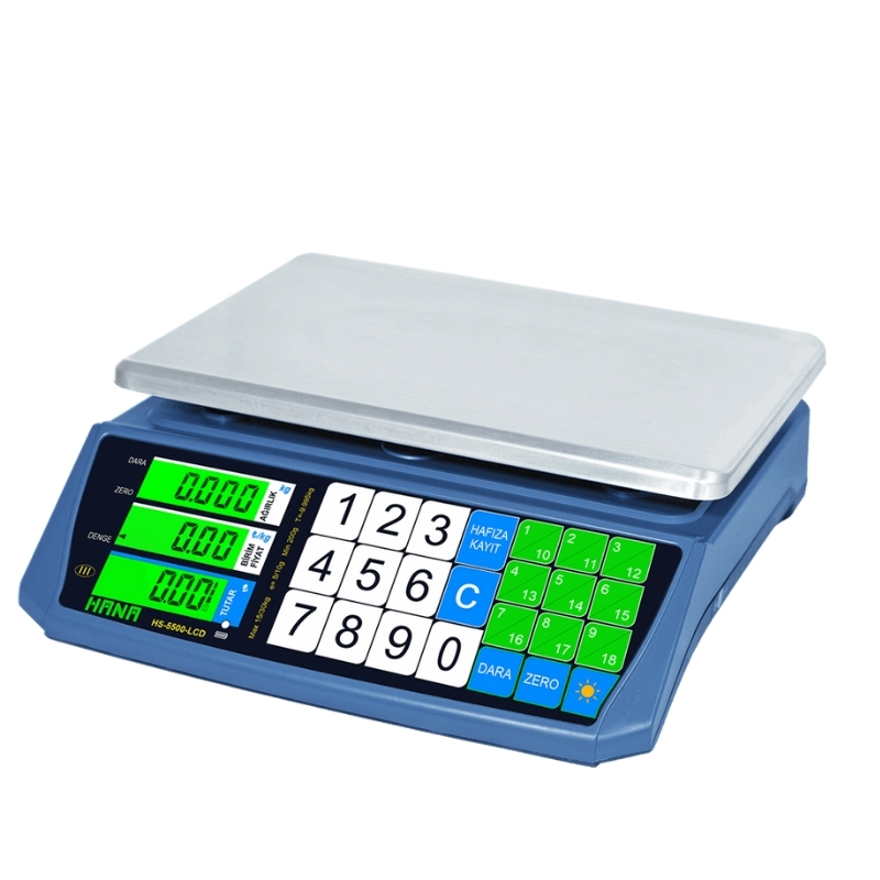 Hana Hs-5500 LCD Tartım Terazisi 60 Kg Kapasite - görsel 2