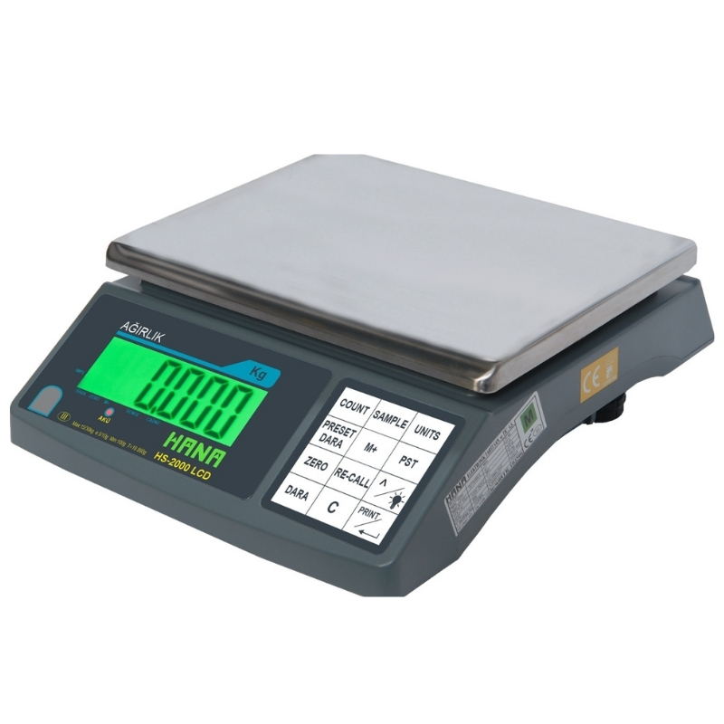 Hana Hs-2000 LCD Onaysız Tartım Terazisi 30 Kg Kapasite - görsel 2