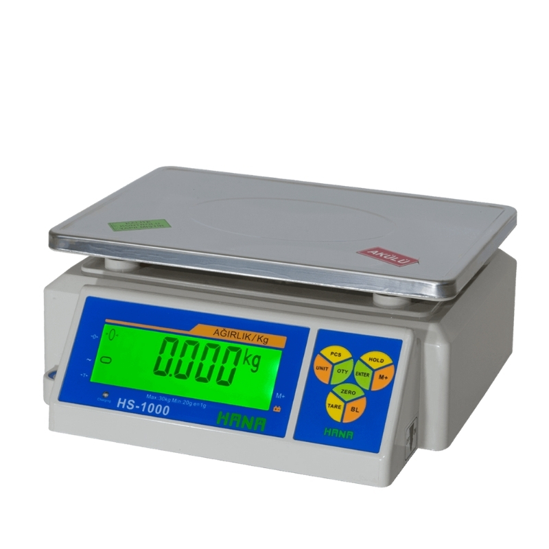 Hana Hs-1000 LCD Onaysız Tartım Terazisi 30 Kg Kapasite - görsel 2