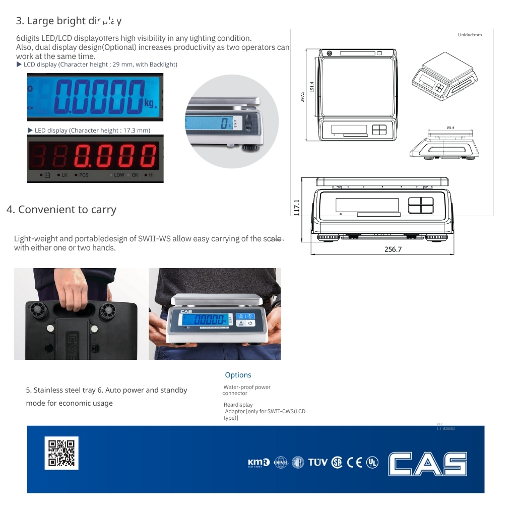 Cas Swıı-WS Akülü Su Korumalı 6-15-30 KG - görsel 2
