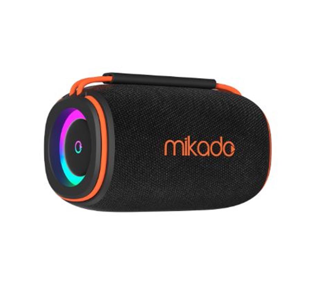 Mikado MD-31BT Siyah IPX6 15W RGB Işıklı 2400mAh TF KART+USB Destekli Bluetooth Hoparlör - görsel 2