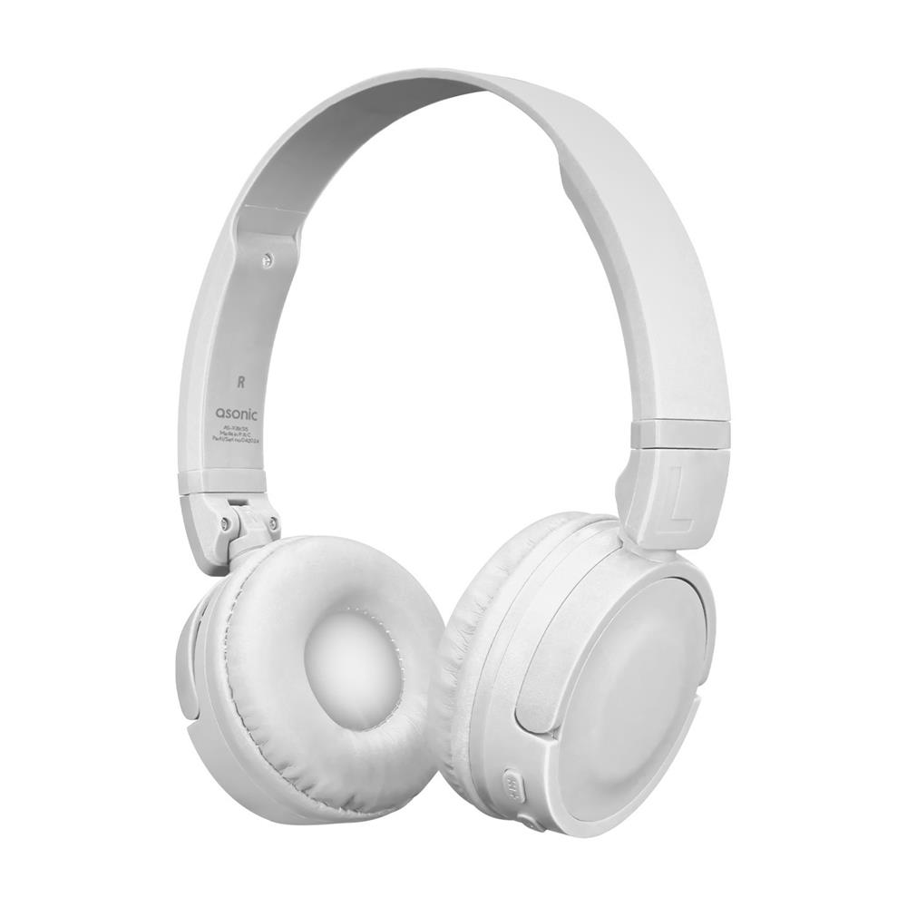 Asonic As-XBK55 Beyaz TF Kart Özellikli Bluetooth Kulaklık - görsel 2