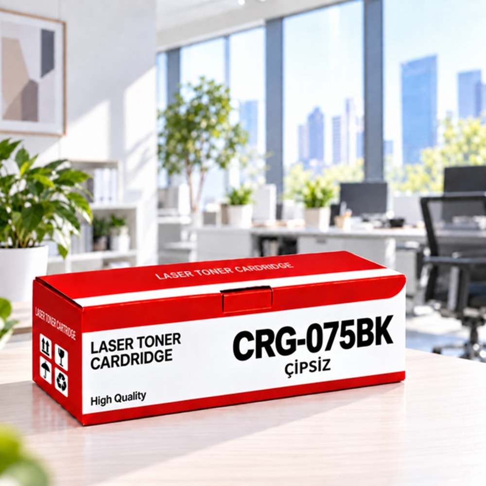 Canon CRG-075BK Çipsiz Siyah Muadil Toner 1.4K | YUGUBİ - küçük görsel 1