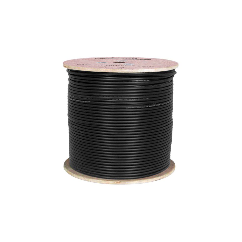 Frisby FNW-CAT624 CAT6 UTP 23AWG Outdoor Kablo Siyah (305m) - görsel 2