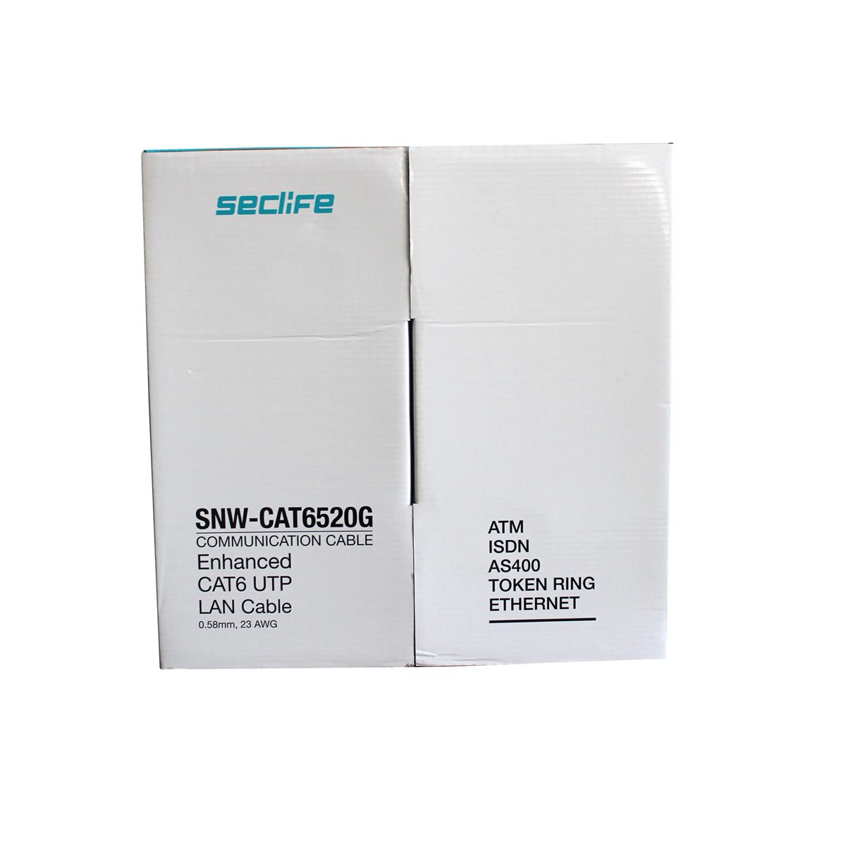 Seclife SNW-C6520G 23AWG UTP 305m İç Ortam Cat6 Kablo Gri