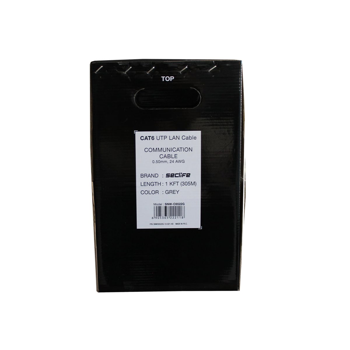 Seclife SNW-C6522G UTP 305M İç Ortam Cat6 Kablo Gri - görsel 4