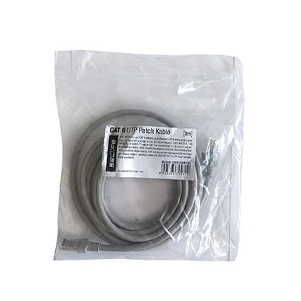 Seclife SNW-C6570G Cat6 3Mt Gri Patch Kablo - görsel 2