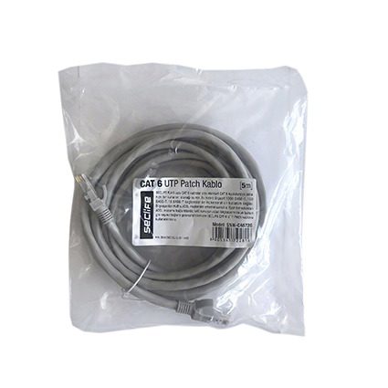 Seclife SNW-C6572G Cat6 5Mt Gri Patch Kablo - görsel 2