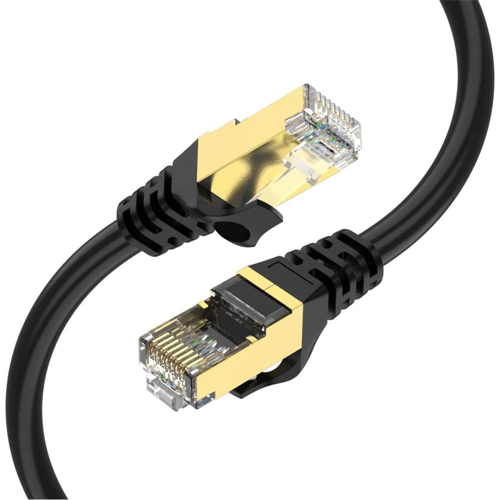 Qgeem QG-OT0601 1mt Cat6 CU AWG24/7 UTP Siyah Network Kablosu - görsel 2