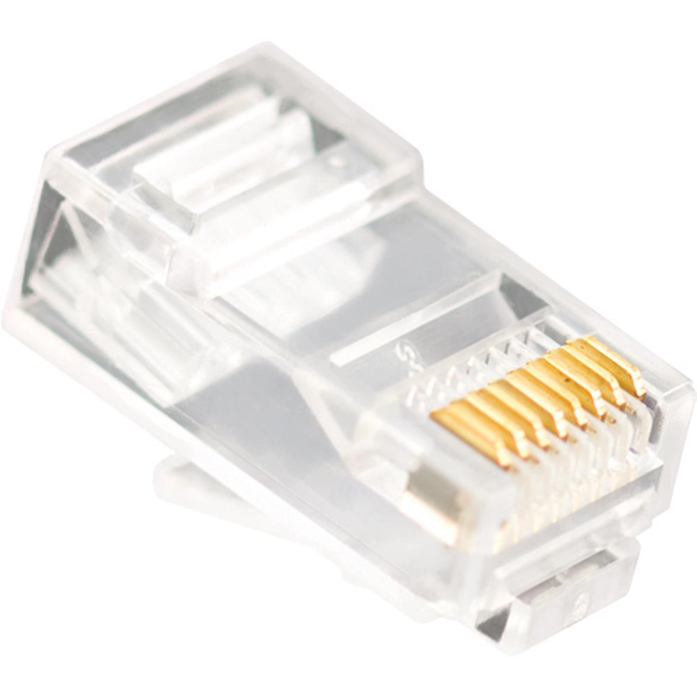 Vcom NM006 100lü Plastik RJ45 8P8C Cat6/UTP/RJ45/3u Konnektör
