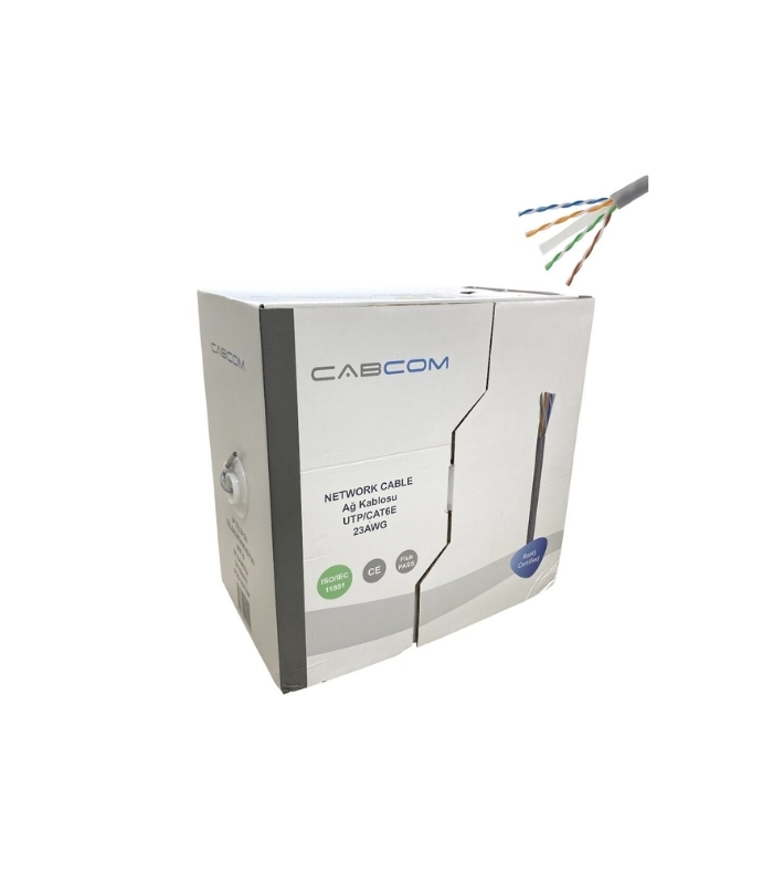 Cabcom CAT6 Kablo 305MT UTP-Lszh 23AWG Grey (Kutulu) - görsel 2
