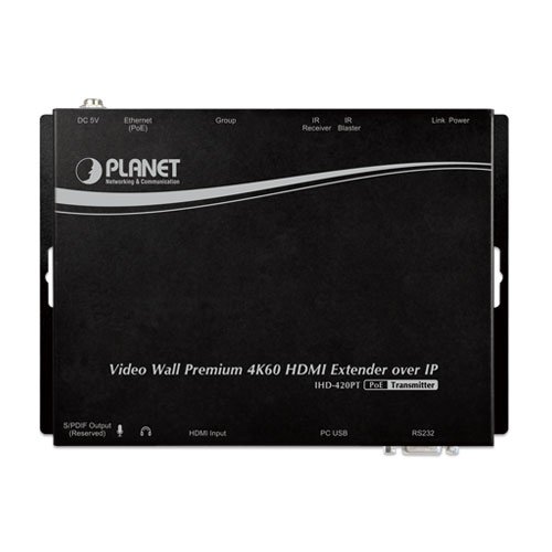 Planet PL-IHD-420PT Video Wall 4K/60 HDMI & USB over IP Transmitter with PoE - görsel 3